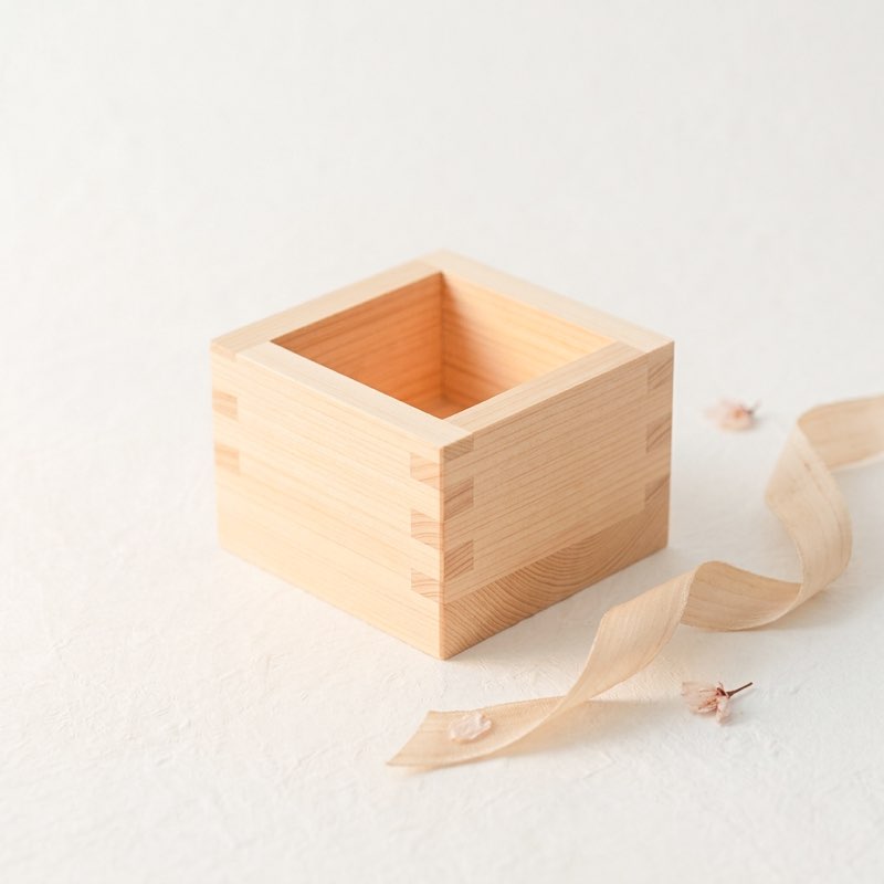 Japanese hinoki masu